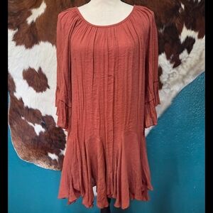 Chic Terracotta Women's Tunic